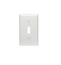 PLACA DE PARED PARA INTERRUPTORES DE PALANCA DE 1 UNIDAD UNIDAD DE TAMAÑO ESTÁNDAR NYLON TERMOPLÁSTICO BLANCO LEVITON