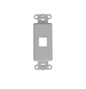 SOPORTE DECORA 1 MODULO QUICKPORT  GRIS  LEVITON