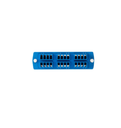 PLACA DE PRECISION SDX AZUL  DE 24 PUERTOS DE FIBRA OPTICA PARA CAJA OPT-X LEVITON