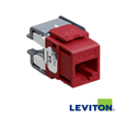DADO CAT 6 EXTREME QUICKPORT ROJO LEVITON
