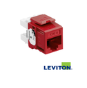 DADO CAT 6A EXTREME QUICKPORT COLOR ROJO LEVITON