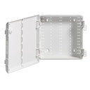 GABINETE PARA CABLEADO ESTRUCTURADO CON PUERTA VENTILADA CON BISAGRAS DE 14" COLOR BLANCO LEVITON
