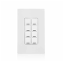  KEYPAD DECORA DE 8 BOTONES MULTIFUNCION LUMACAN CONECTOR RJ45. CAT6 GREENMAX DRC LEVITON 