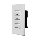 INTERRUPTOR DIGITAL DECORA GREENMAX LUMACAN3 DE 4 BOTONES INCLUYE PLACA COLOR GRIS LEVITON 