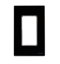 PLACA DE PARED 1 ESPACIO L12-26000-CBD NEGRO KRISTALO LEVITON