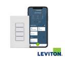 INTERRUPTOR DE CONTROLADOR DE ESCENA 4 BOTONES WI-FI DE 2.ª GEN DECORA SMART WIFI LEVITON