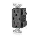 T5633-B CARGADOR Y TOMACORRIENTEDE PARED CON USB TIPO A, 15A CAFE (copia)