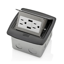 PFUS1-MB CAJA DESPLEGABLE PARA PISO CON TOMACORRIENTE DOBLE 15 A Y 2 PUERTOS USB 3.6ANIQUEL LEVITON (copia)