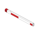 BRAZO OCTAGONAL DE ALUMINIO DE 4.2 MTS  Compatible con Iluminación Rojo-Verde (No incluida)