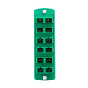 PLACA ADAPTADORA DE FIBRA CON MOLDEADO DE PRECISIÓN SDX (VERDE), MODO ÚNICO/APC OS1/2, SC DÚPLEX, 12 FIBRAS, MANGA DE CERÁMICA DE CIRCONIO LEVITON