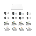 KIT COMBO IP, 8 CAMARAS IP 2 MP CON AUDIO, NVR DE 8 CH, CABLE UTP SIN DISCO