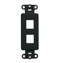 SOPORTE 2 MODULOS QUICKPORT COLOR CAFE DECORA LEVITON 