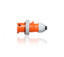 ENCHUFE DE CLAVIJA Y MANGA IEC CON MONTAJE DE ABRAZADERA SIN TORNILLOS SERIE LEV, 20 A, 125/250 V, 3P, 4W