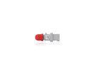 CLAVIJA DE 32 Amp, 380-415 Volt, 3P+E (3P, 4W), POSICION DE RELOJ A 6, IEC/EN 60309-1 & 60309-2, ICONFIGURACION INDUSTRIAL GRADO, IP44, Splashproof - ROJO